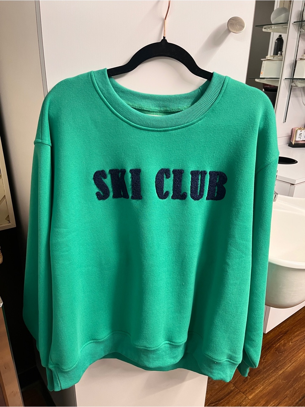 Panache Green "Ski Club" Crewneck Sweatshirt